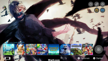 东京食尸鬼 版本二 switch 主题 Tokyo Ghoul V2 支持8.xx系统