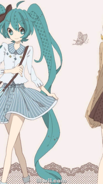 初音未来萌娘 switch 主题 Hatsune Miku / Kagamine Rin Café