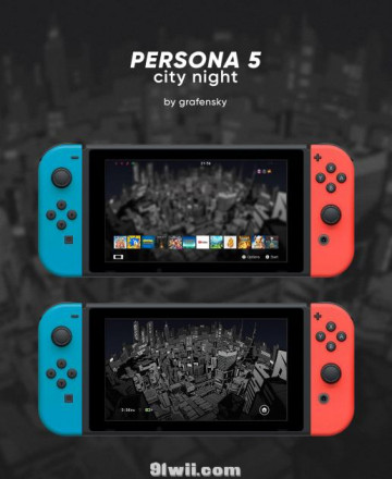 女神异闻录夜晚城市 Switch 主题 兼容8。x