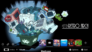Retroarch 模拟器风格Switch 主题