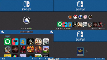 任天堂Switch 大气层蓝色风格的5款主题