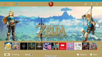 另一款 塞尔达 旷野之息 Switch 主题